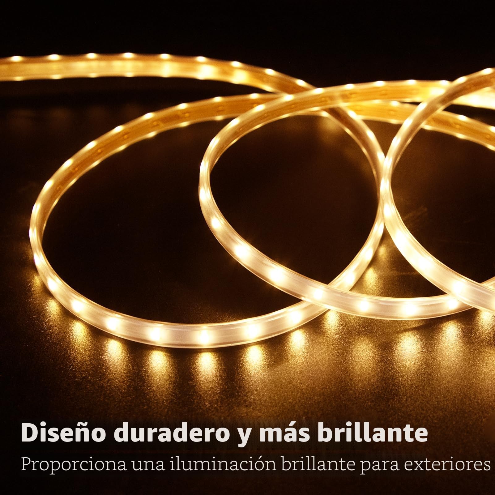 Tiras de luces LED solares al aire libre, tira de luces LED de 5M con 320 luces LED con control remoto, 8 modos de luces de jardín solares al aire libre, luz de cuerda impermeable para cerca, porche