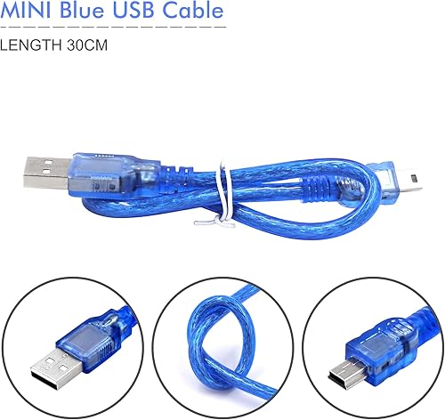 Vista 5 de Nano V3.0, Nano Board ATmega328P 5V 16M - Placa microcontrolador compatible con Arduino IDE (Nano x 3 con cable USB)