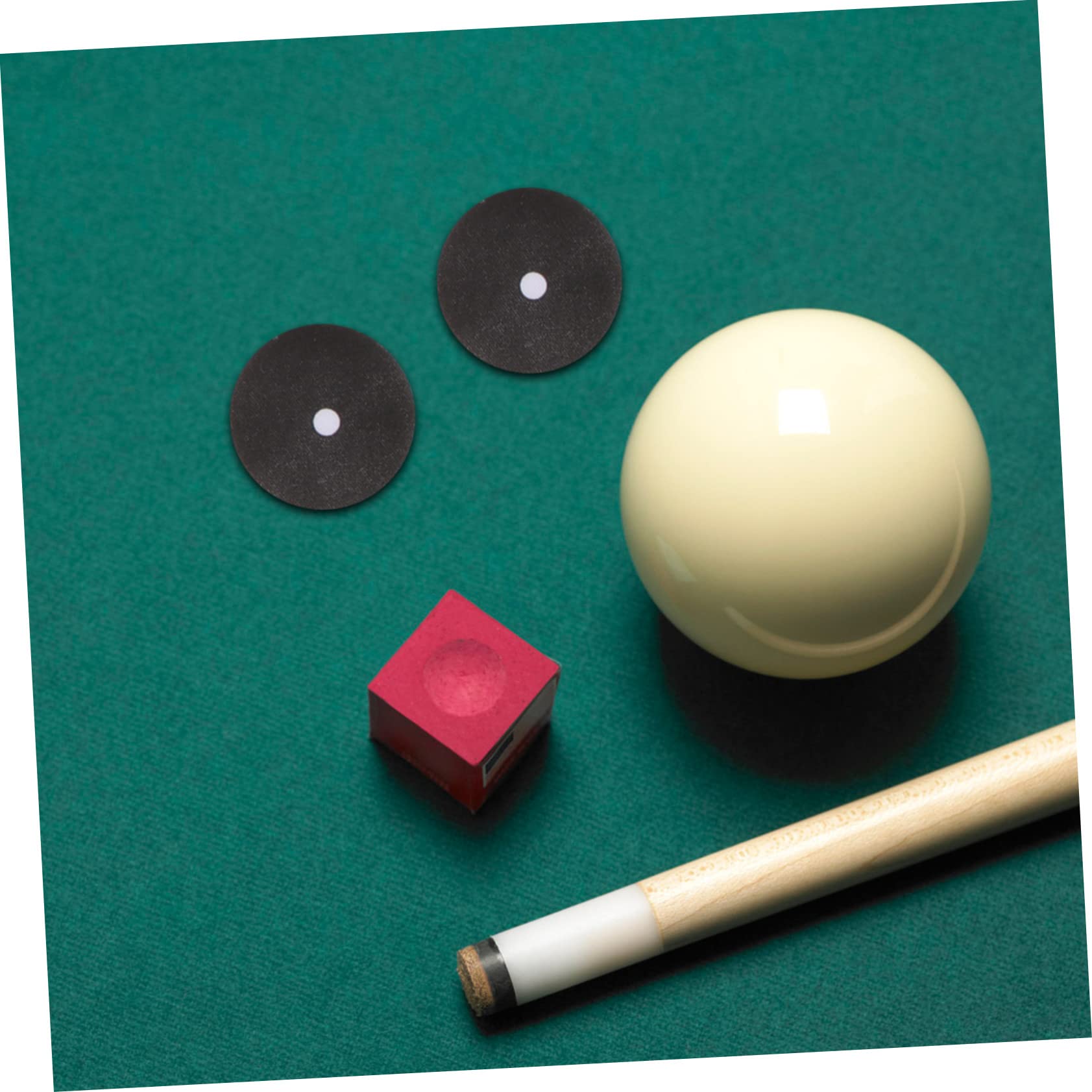 Mikikit 2sets Billiard Spot Marker Snooker Points Pool Table Markers Self-Adhesive Woven Cotton Easy to Use Storage-Friendly 2sheets*2