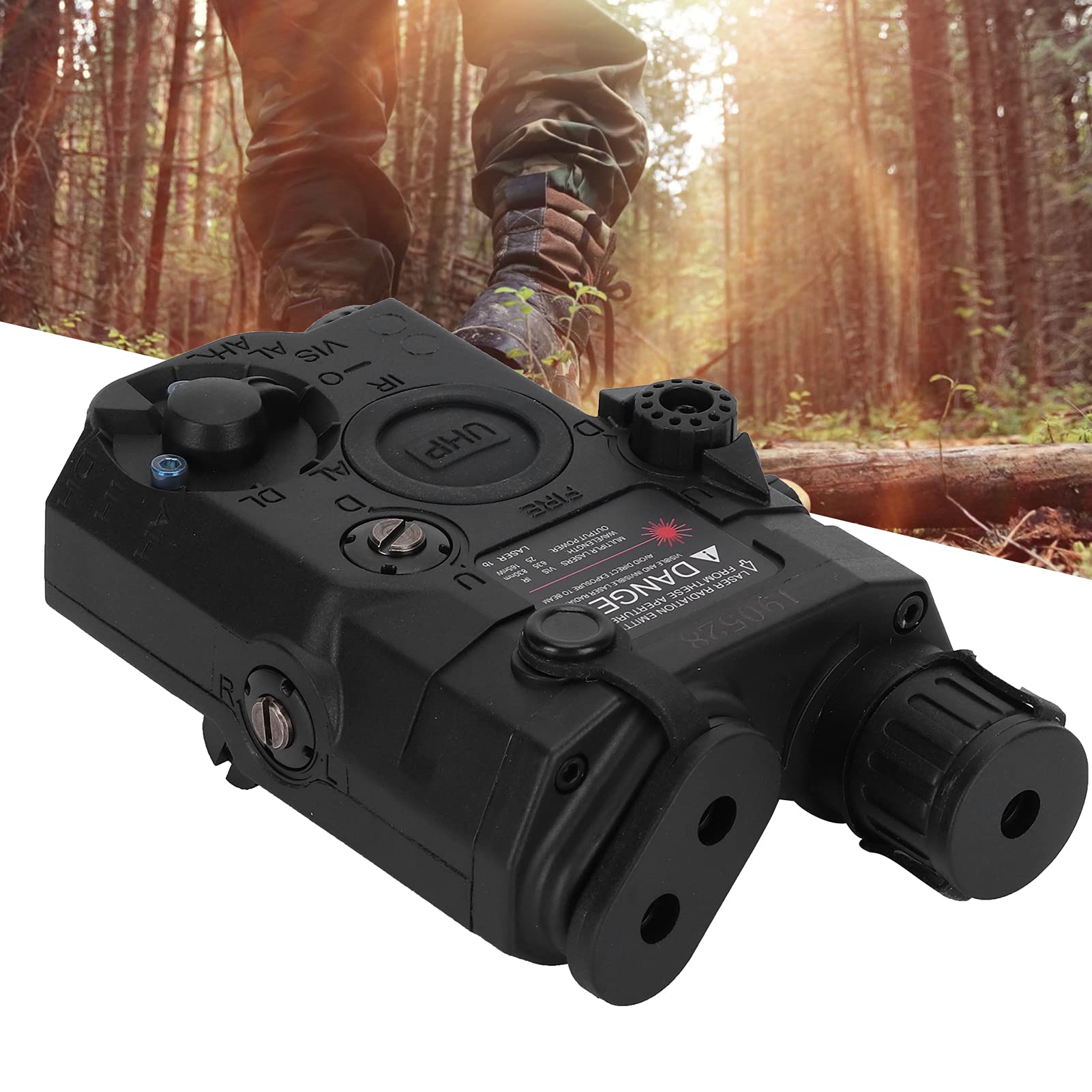 Fafeims Airsoft Box EX403 Negro - Maletín para Armas de Airsoft, Modelo Inofensivo sin Función, Funda para Baterías y Accesorios, Ideal para Paintball y Simulación Militar, Compacto y Dura
