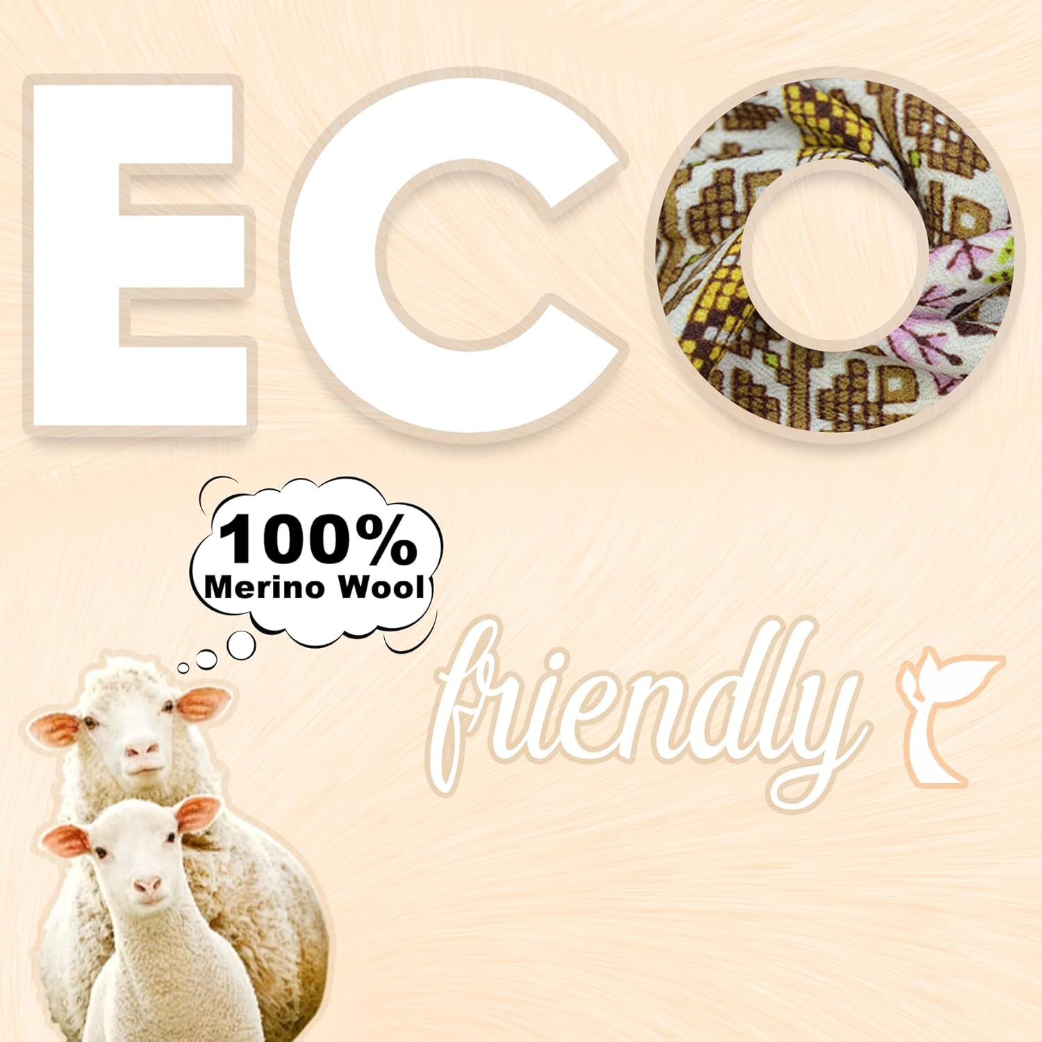 DANA XU 100% Merino Wool Pashmina Shawl for Women 96"x43", Oversized Cashmere Wrap with Tassels, Floral Travel Blanket Cape - Image 2