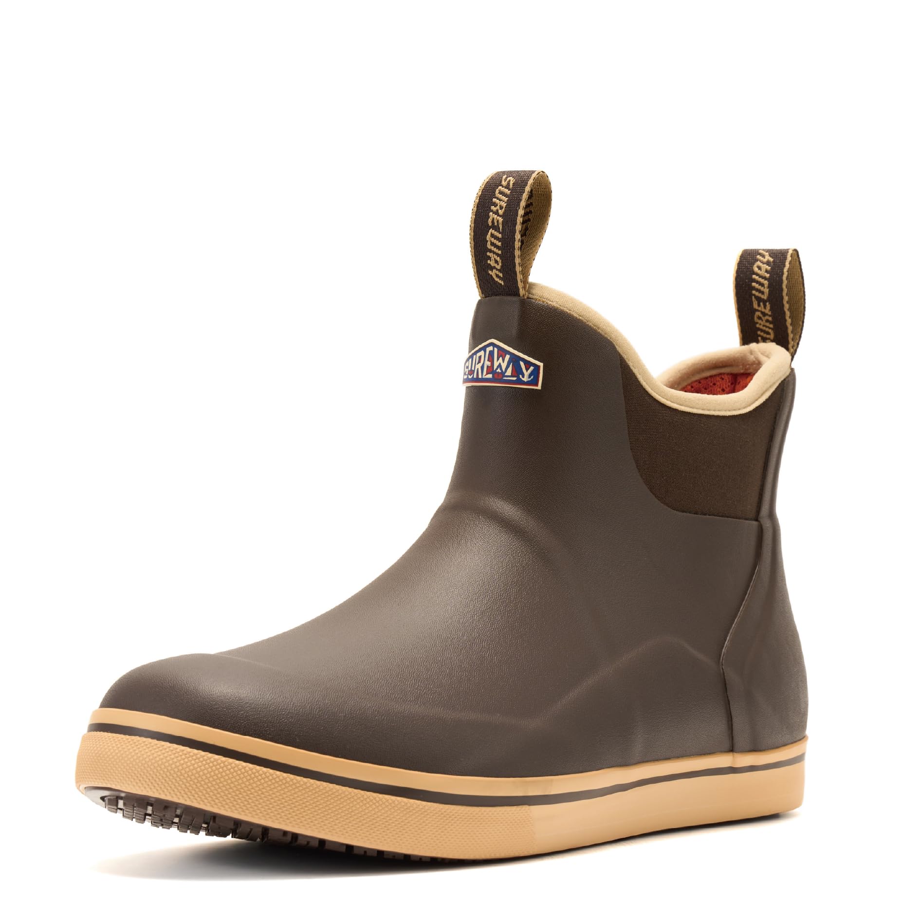 SUREWAY Men's Deck Boots Non-Slip Fishing & Ankle Boating Boot