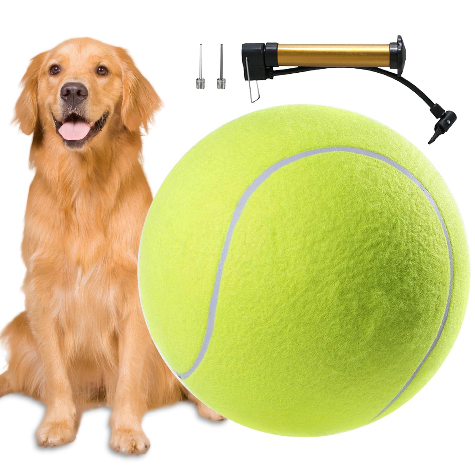 YONGHUO 9.5” Tennis Balls for Dogs 310g Thickened Pet Toy Balls, Oversize Dog Tennis Balls, Giant 24cm Dog Tennis Ball