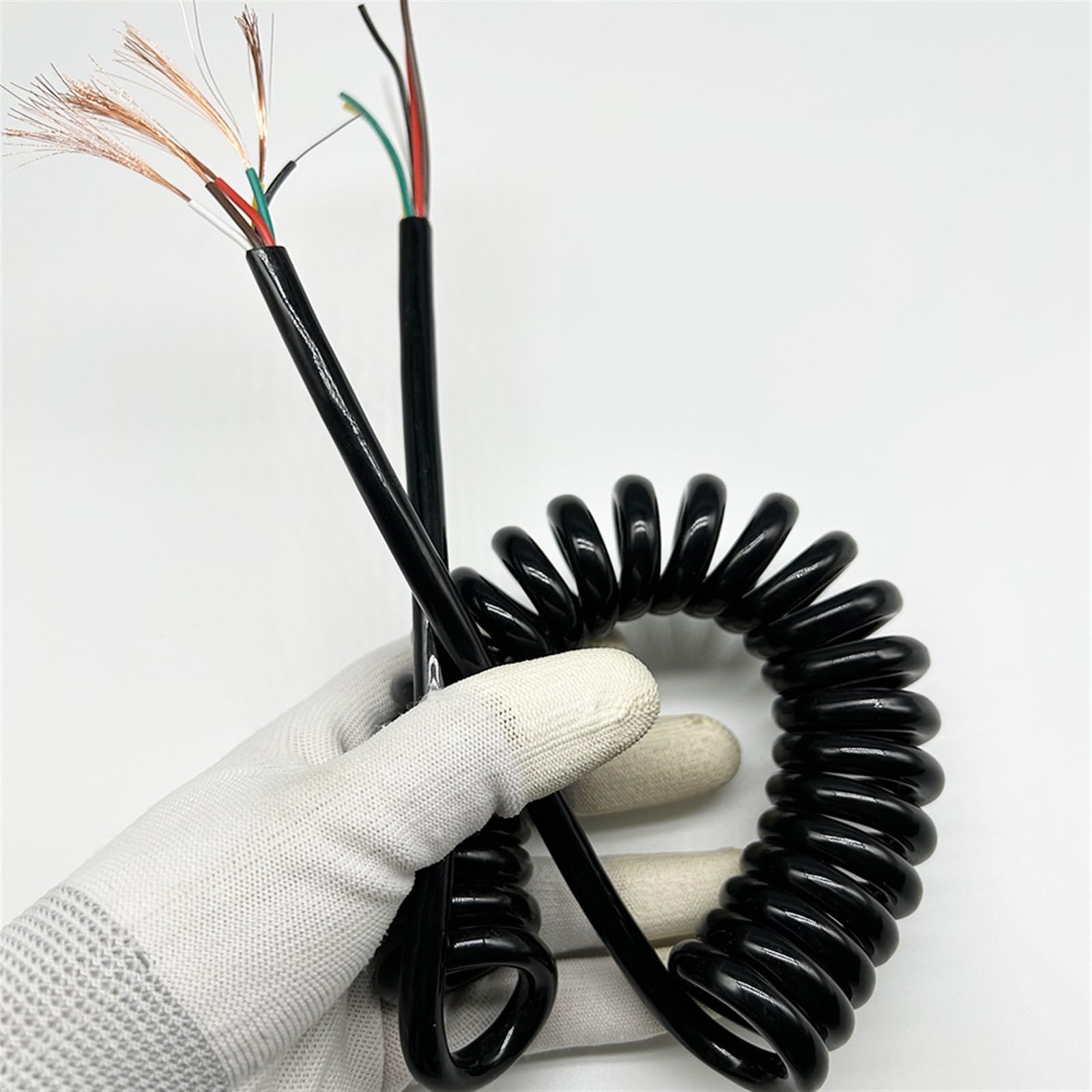 Cordon d'alimentation enroulé escamotable de 5 noyaux 0.5mm2