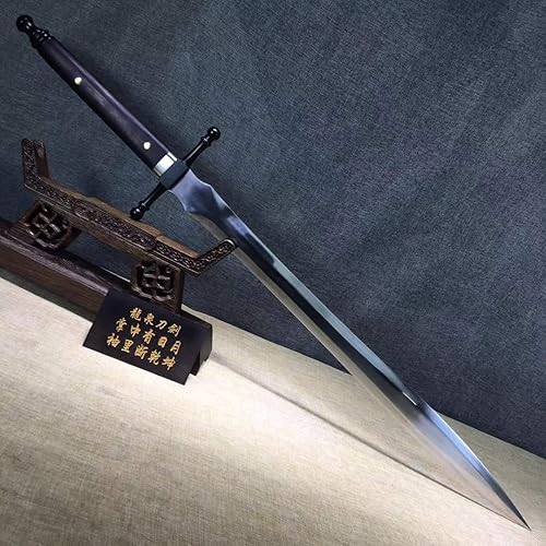 Miniatura 9 de Espadas caballerosas, hechas a mano, hoja de acero de alto carbono, funda de cuero, lista para la batalla