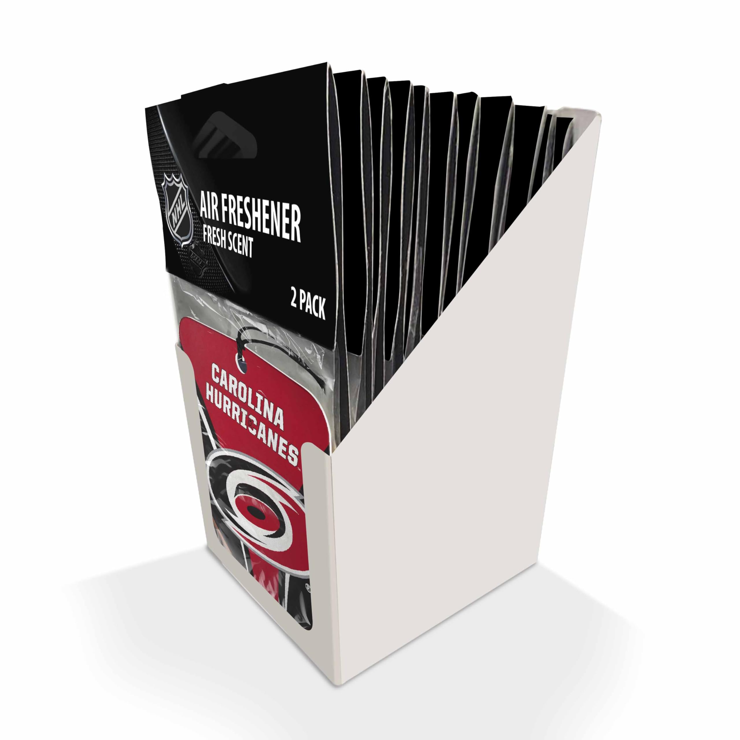NHL - Carolina Hurricanes 12 Air Freshener 2pks | Red | 2.75” x 3.5” | Primary Logo