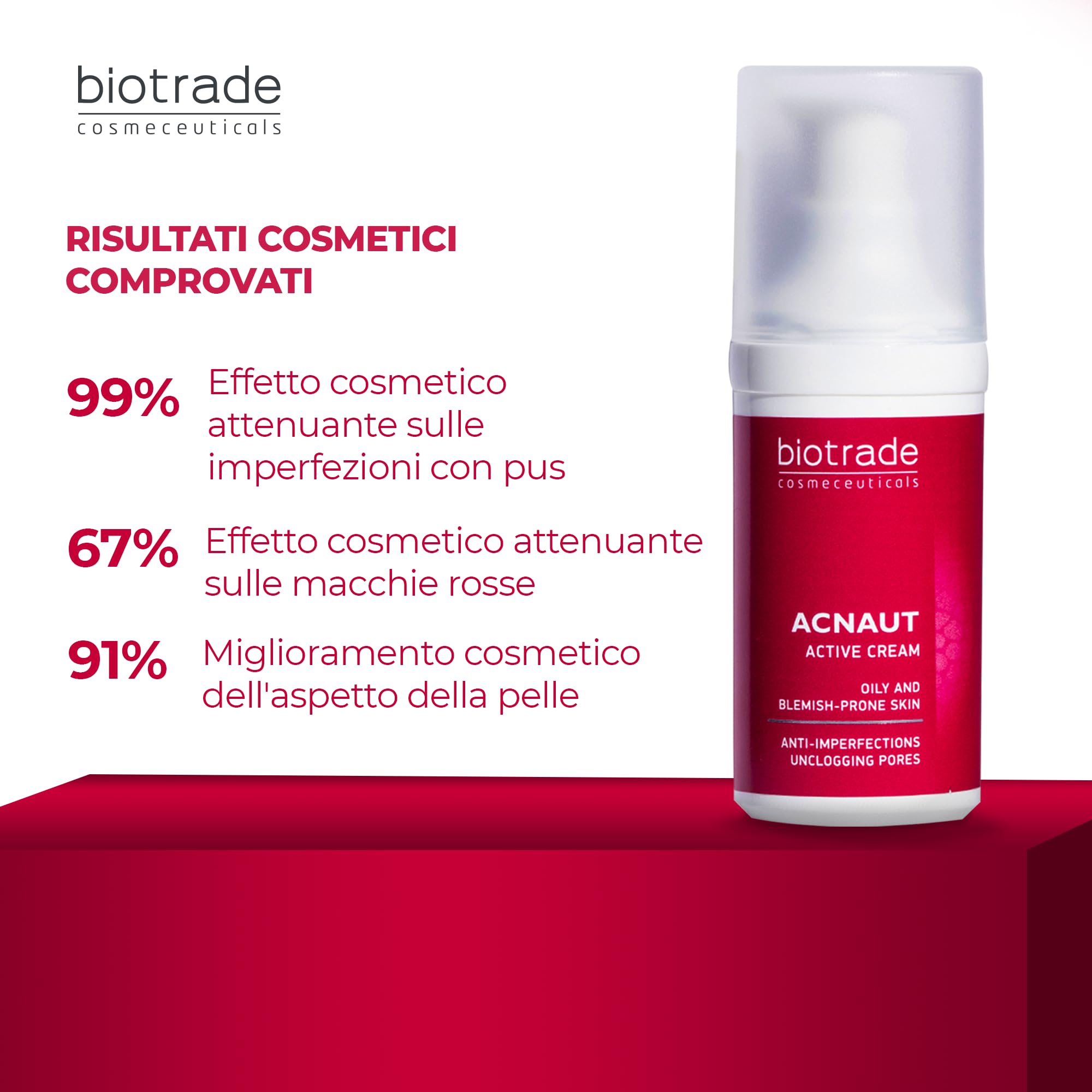 Acne Out Crema 30 ml - Anti pulsanti di acne comédons bianchi