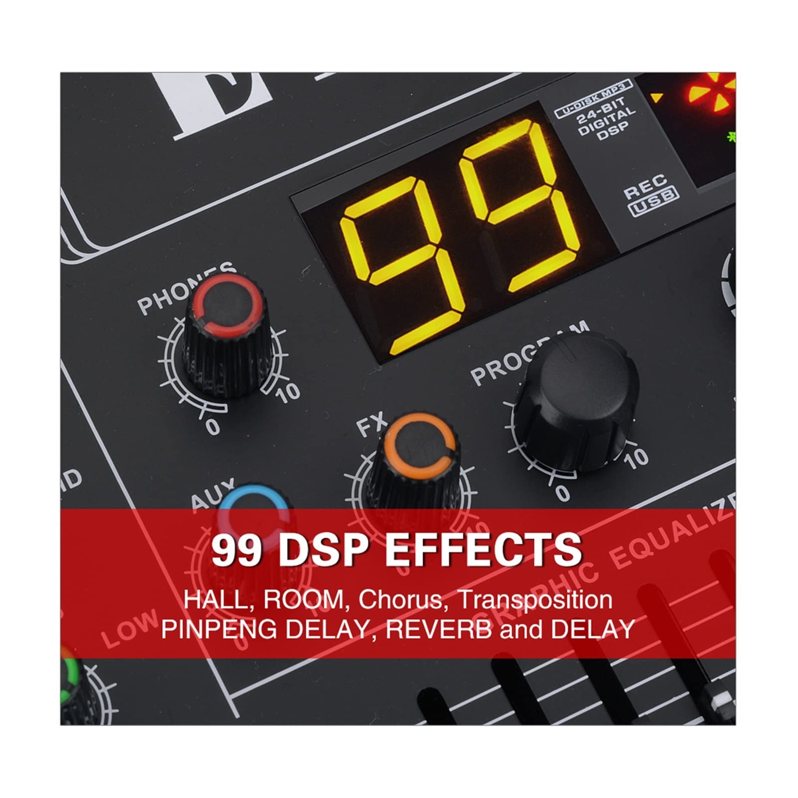 ミュージック OH 7 Band Parametric Equalizer - 7 Volt RMS Pre-Amp Output with