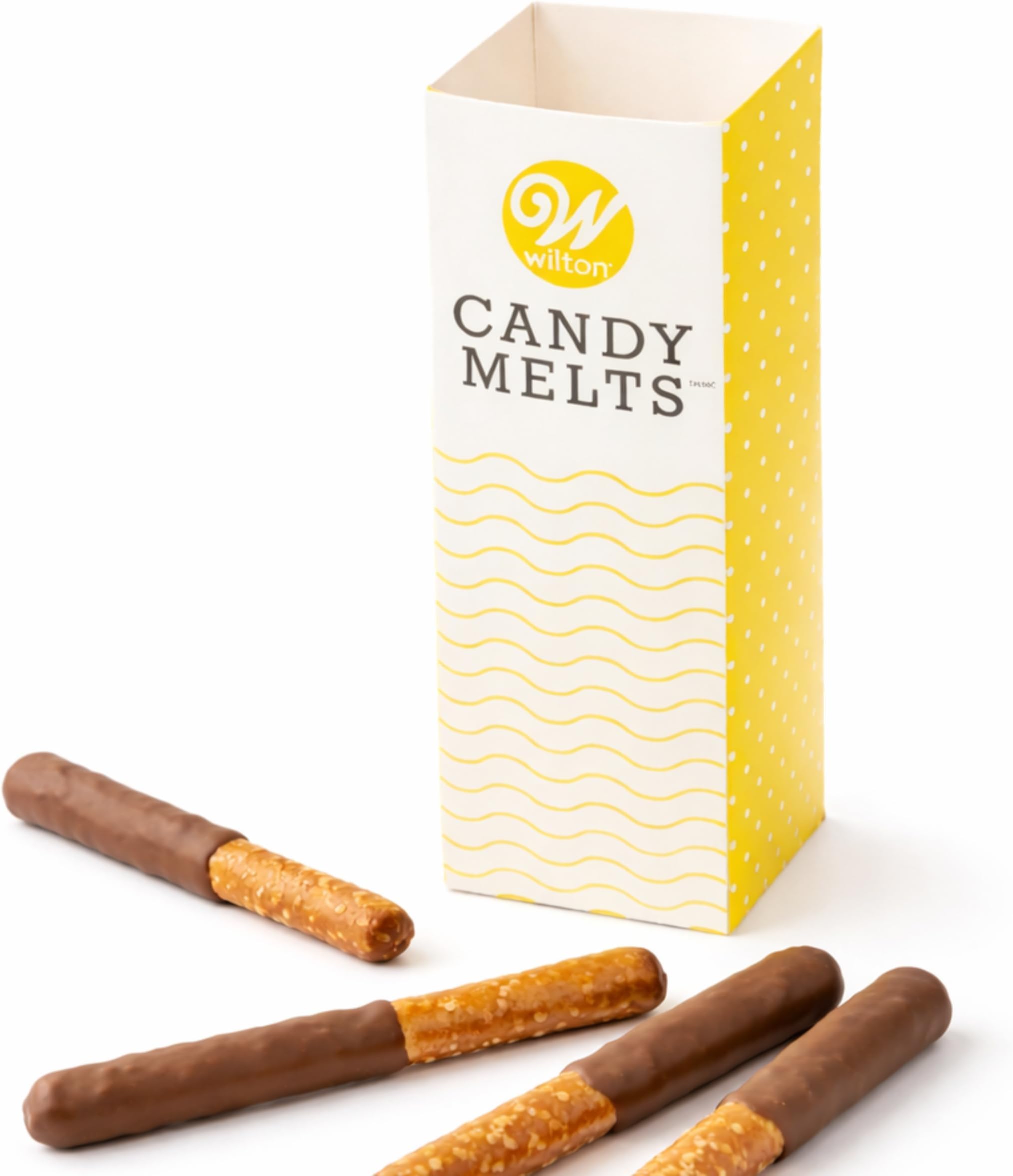 Tall Dipping Containers - Melt Candy Melts Candy Inside the Microwavable Dipping Containers, Dip and Drizzle Pretzel Rods & Cake Pops, 3-Count