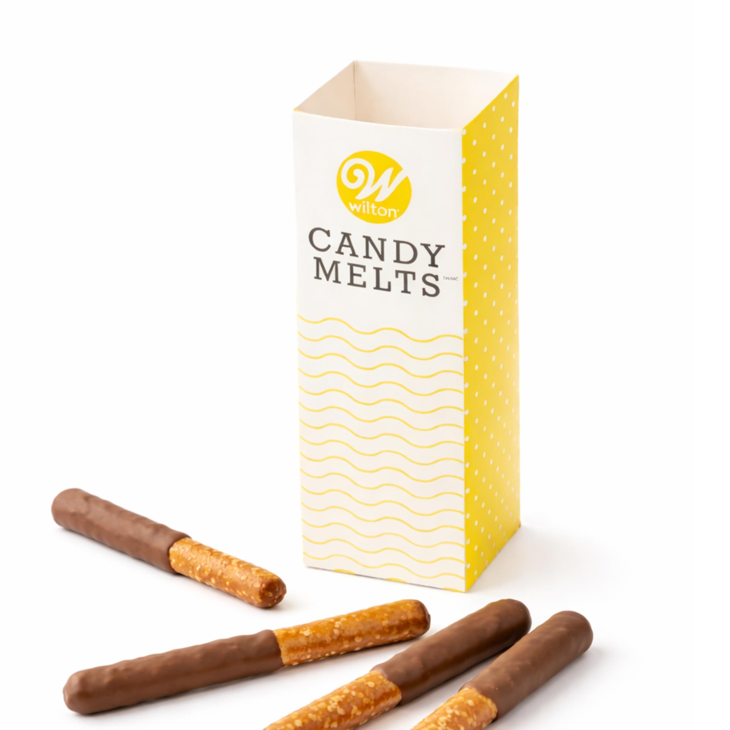 Tall Dipping Containers - Melt Candy Melts Candy Inside the Microwavable Dipping Containers, Dip and Drizzle Pretzel Rods & Cake Pops, 3-Count