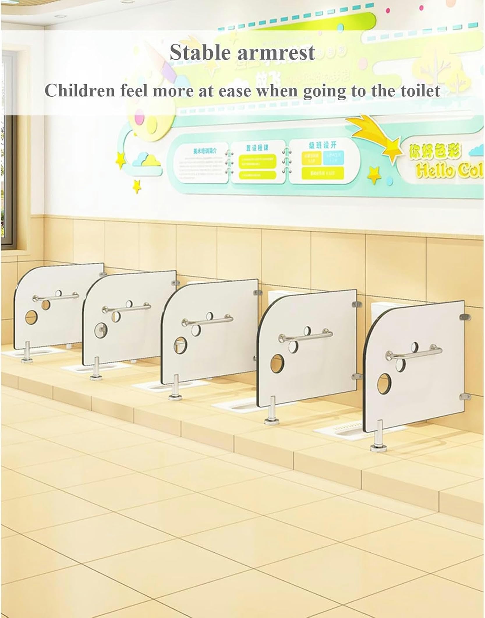 Orinatoio per bambini per asili nido pannello divisorio per WC a pavimento per protezione orinatoio da uomo