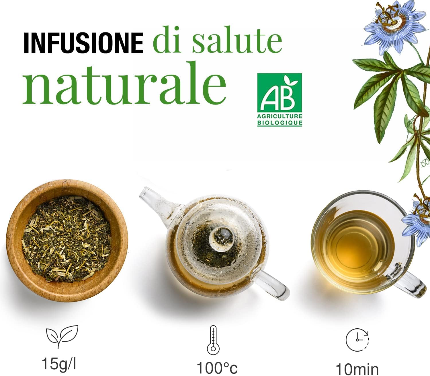 ORIGEENS Organic Passiflora Herbal Tea 100 g | Herbal Tea 7 71Yga+Q543L. AC SL1500 -