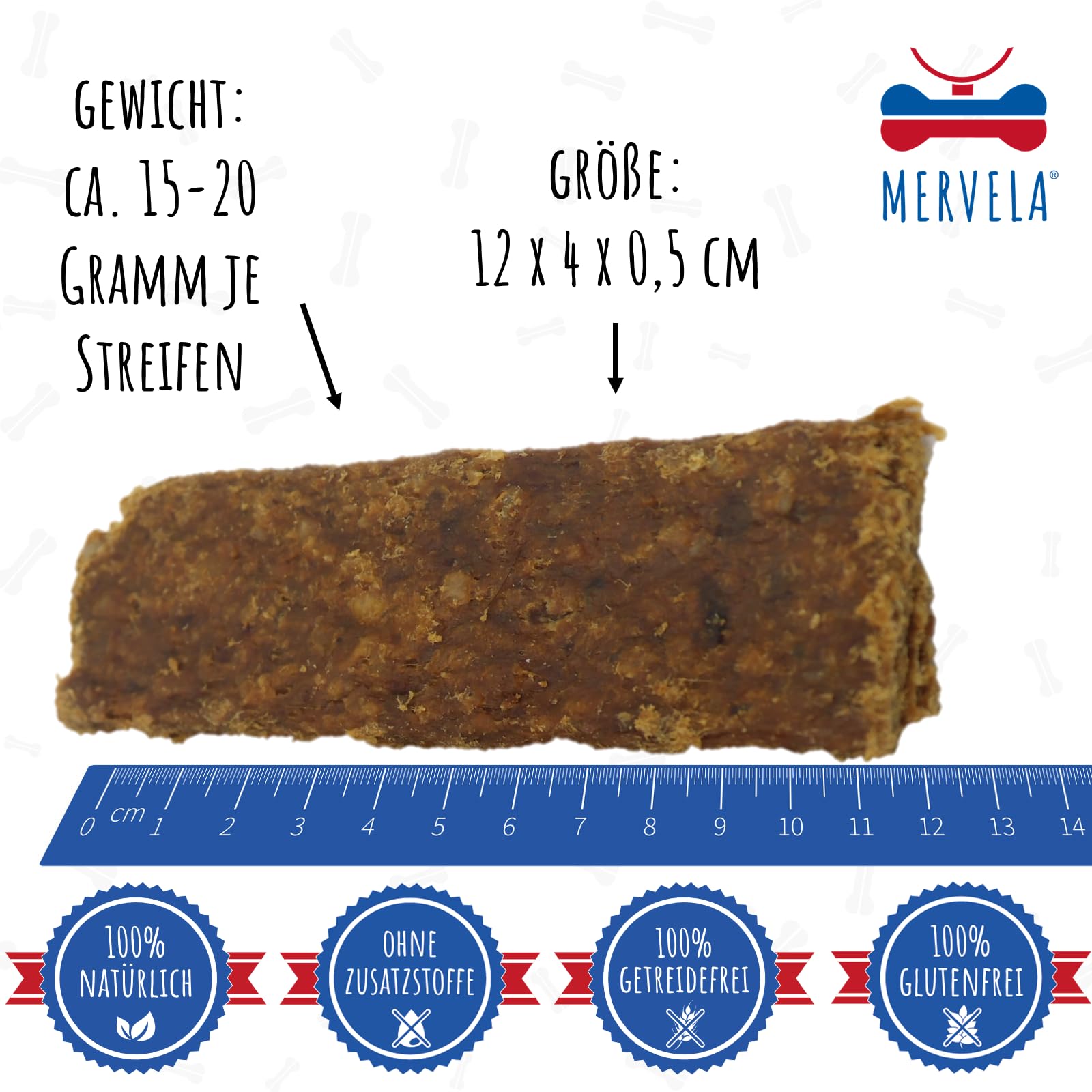 Pferd Fleischstreifen | 1.000 Gramm [Qualität aus Deutschland ] für Allergiker Sensitive Hunde | Belohnung | Trainingssnack | getreidefrei | Hundesnack