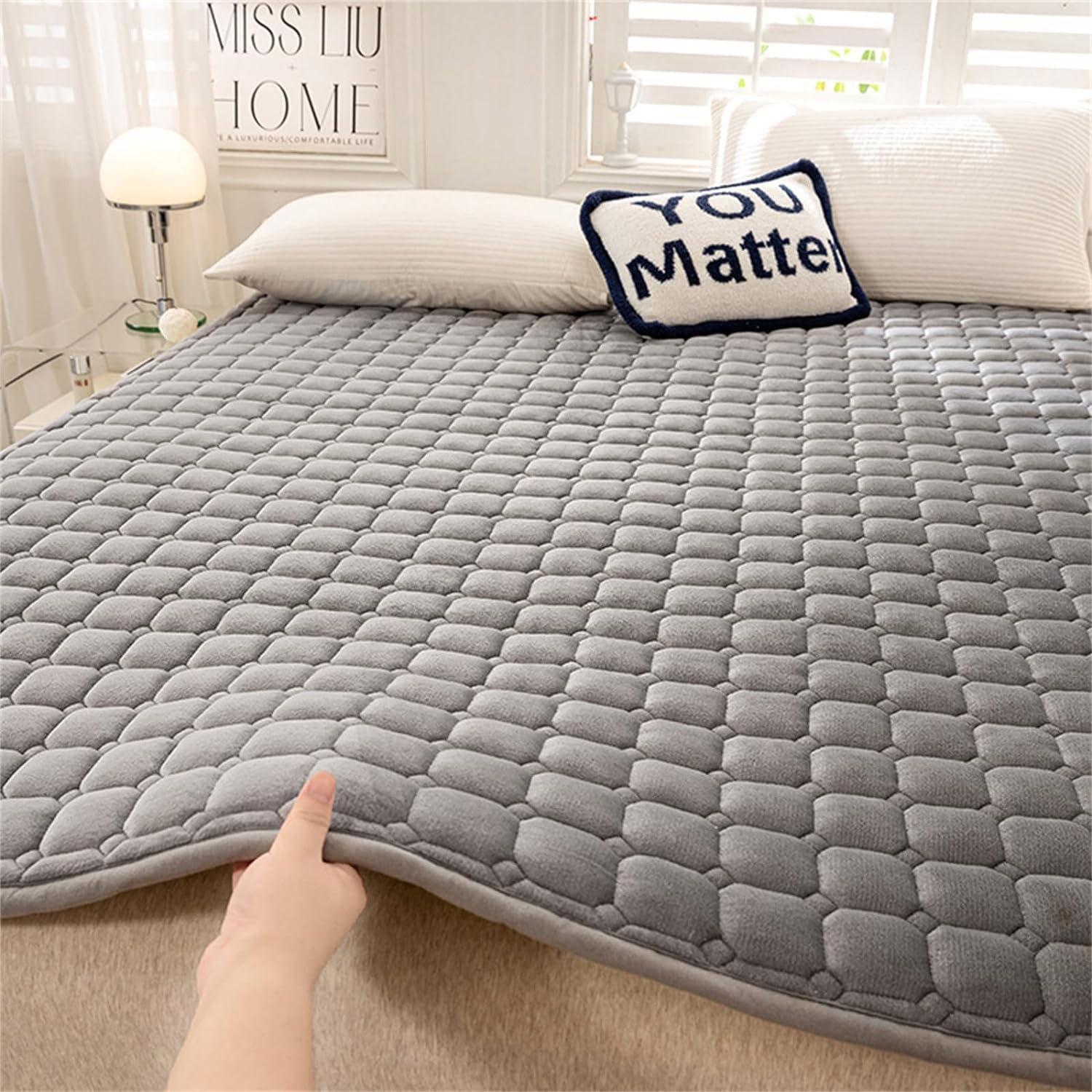 IQOAIJ Japanese Futon Soft Futon Floor Mattress, Breathable Tatami Fold Mattress Warm Bed Pad Double Sleeping Mat,3,100X200cm