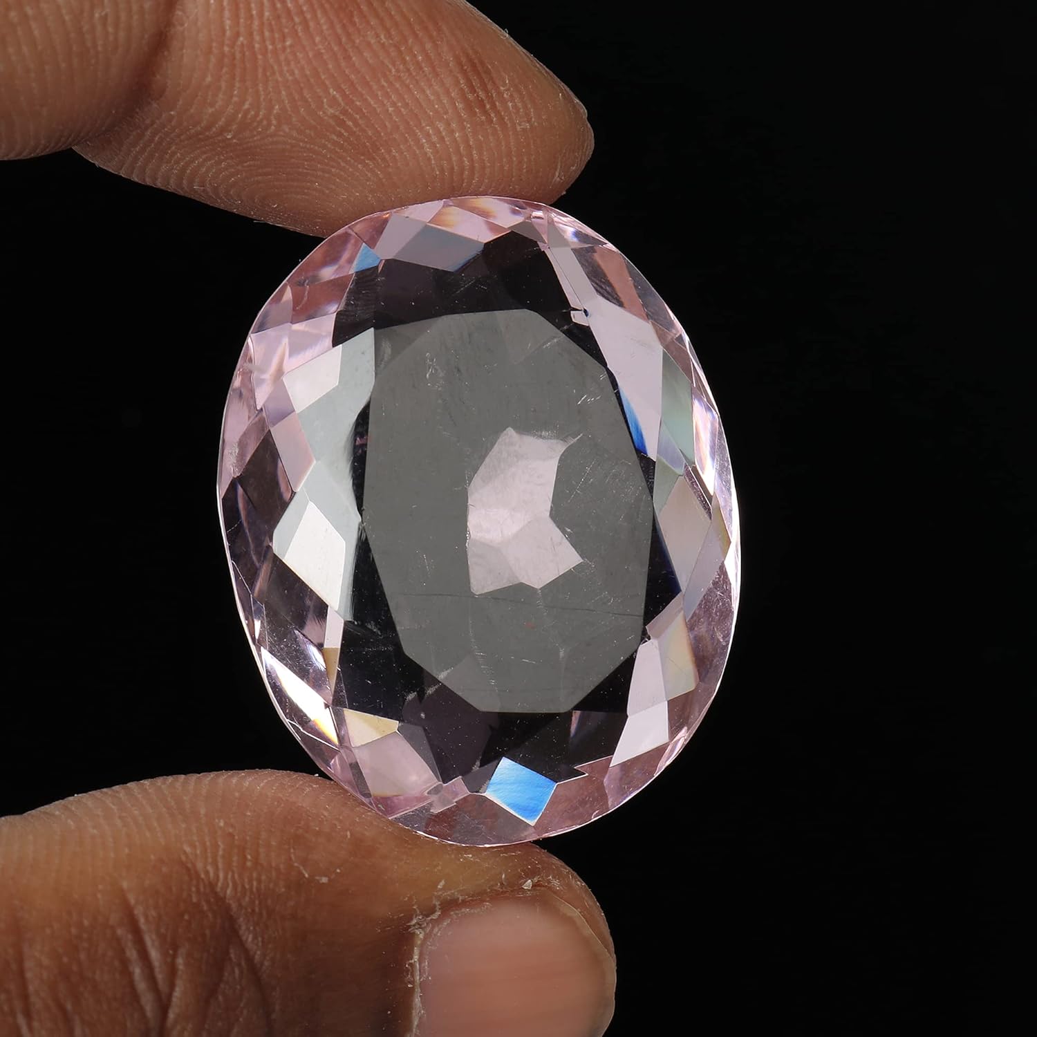 GEMHUB Pink Topaz 109.00 Ct Brazilian Topaz Oval Shape Translucent Loose Gemstone