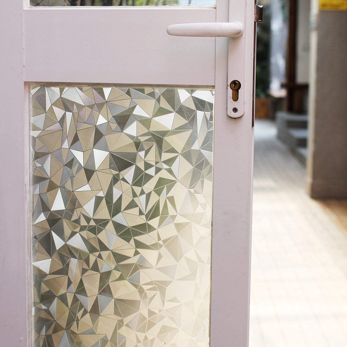 Fancy-fix 3D Window Film Non-Adhesive Static Decorative Privacy Anti-UV for Home 17.7 in. by 78.7 in. (45 x 200 Cm)