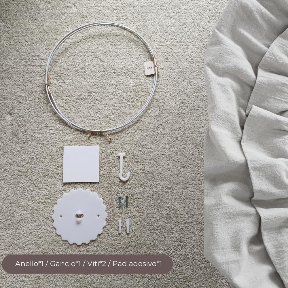 Wonder Space Baldacchino per Letto Bambini con Volant, Color Pastello Neutro per Ragazzi & Ragazze, Frills Tenda per asilo nido, Tenda Sospesa per Culla, Zanzariera Decorazione (Grigio)