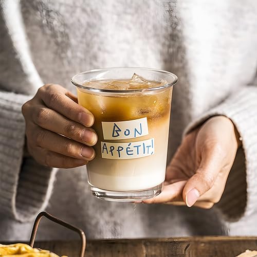 Miniatura 3 de YY Juego de 2 vasos de agua vintage de 10.1 fl oz para cóctel, whisky, jugo