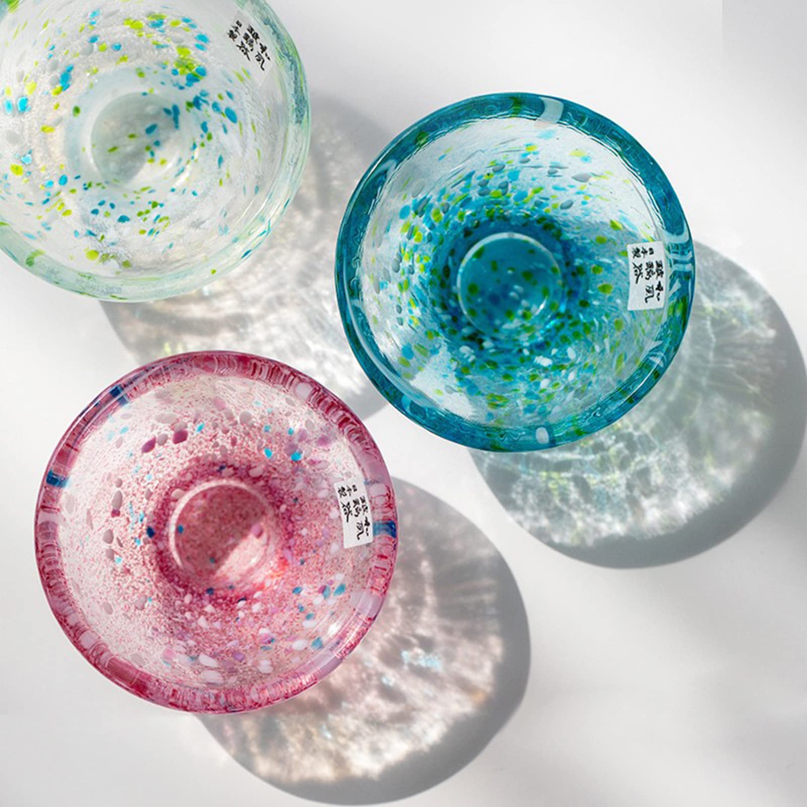 Tasses à thé japonaises en verre faites à la main, tasses à saké japonais, tasse à thé Kung Fu 6 styles