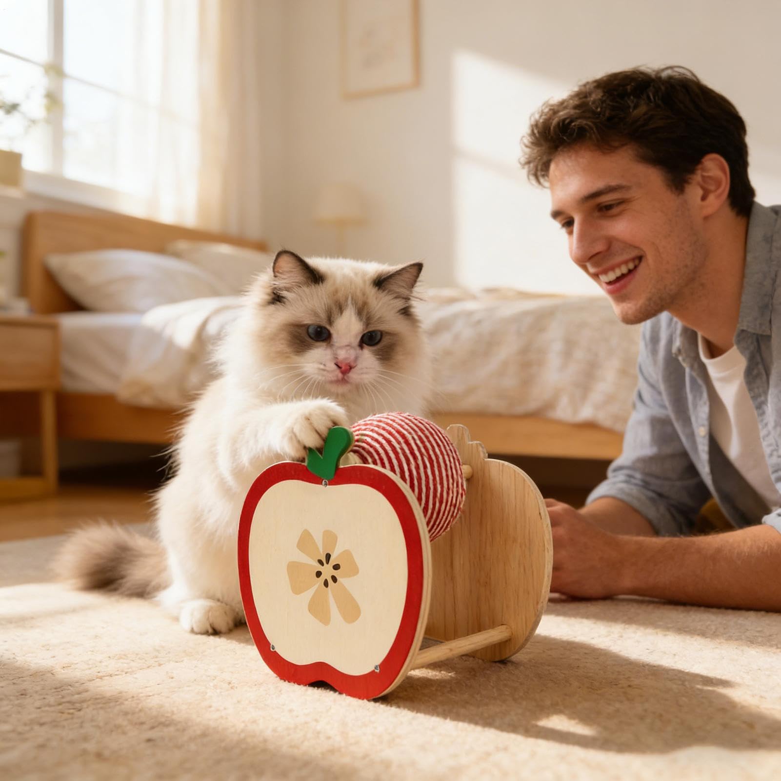 Pelota Rascador para Gatos Suministros para Mascotas Interactivos de Sisal