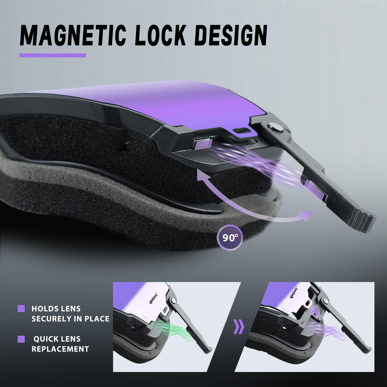 Gafas de moto antivaho para hombre y mujer
