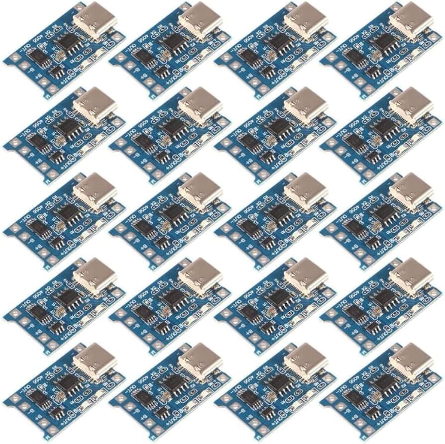 Image of TP4056 Type-C 1A Lithium Battery Charging Module with Protection, USB-C Li-ion /Li-Po Charger Board, 5V Input (2)