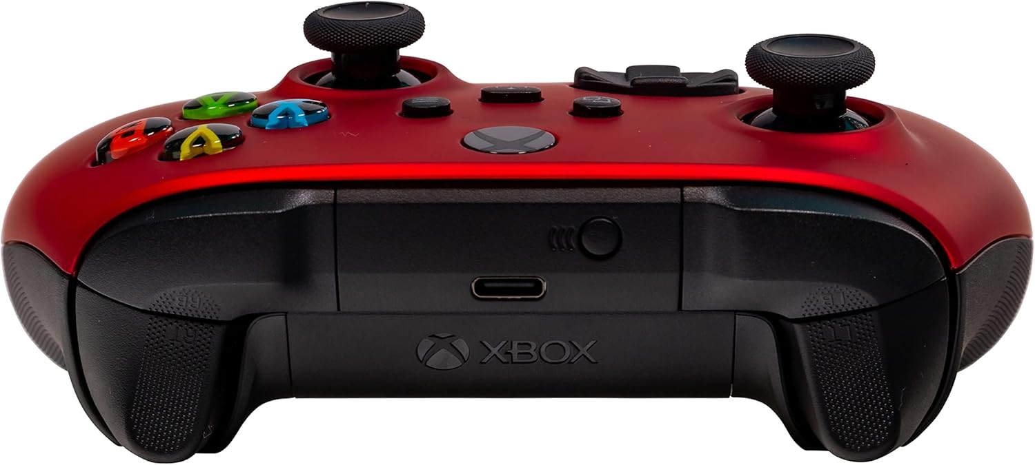 Xbox One Series X S Custom Soft Touch Controller - Soft Touch Feel, Added Grip, Metallic Red Color - Compatible with Xbox One, Series X, Series S : Everything Else