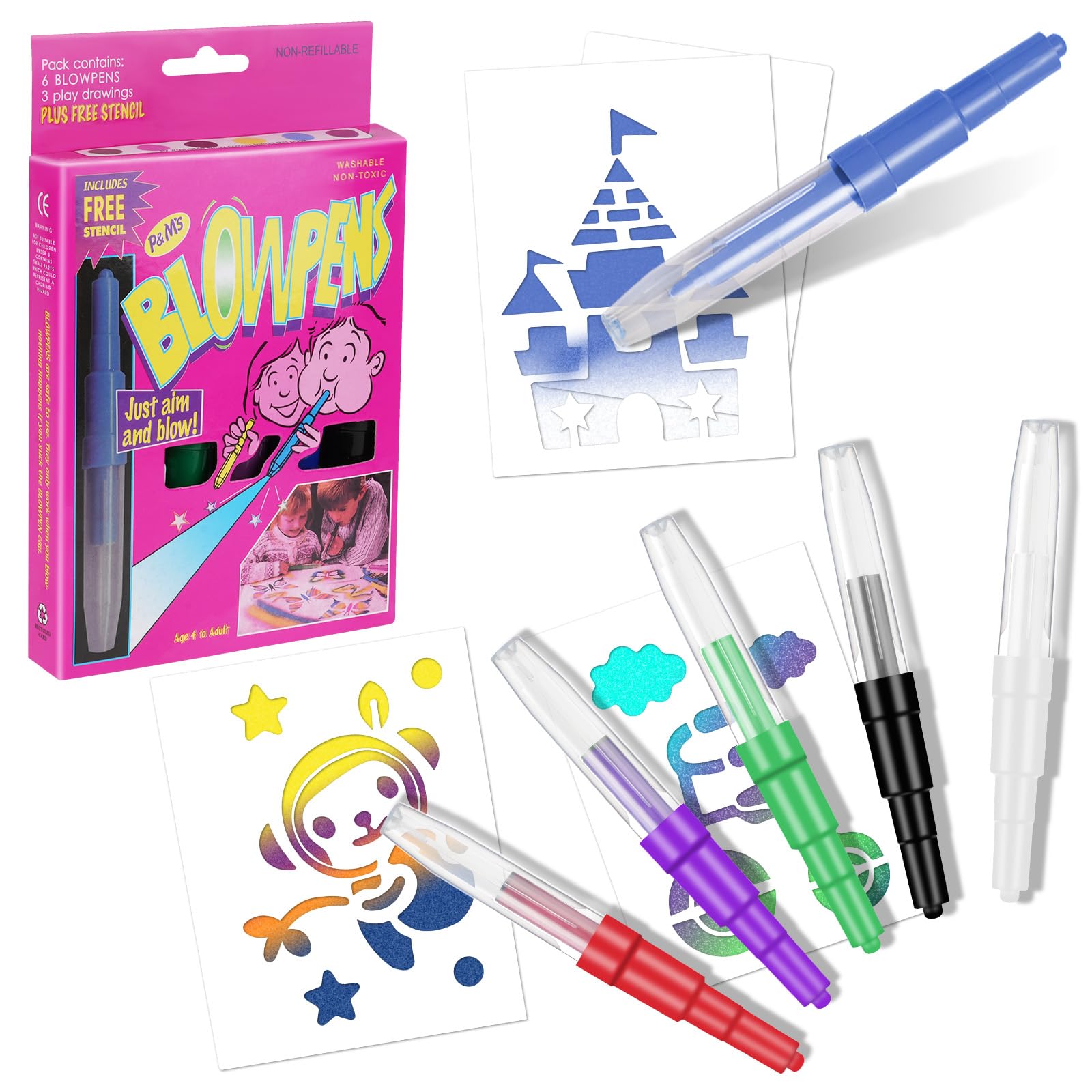 3 Stylos à Eau Pulvérisateur - Jouet Décompressant, Outil Amusant Pour écriture Et Jeux