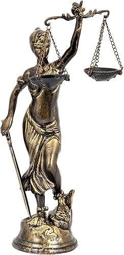 CraftTR Justice Scales Decor, Sculptures Home Decor, Greek Mythology Decor, Lawyer Gifts For Women, Goddess Statue, Statues For Home Decor, Lady