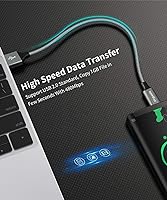 Vista 5 de etguuds Cable USB tipo C de carga rápida de 3 A, cable USB A a USB C de nailon trenzado de alta calidad compatible con Samsung Galaxy S20 S10 S9 S8