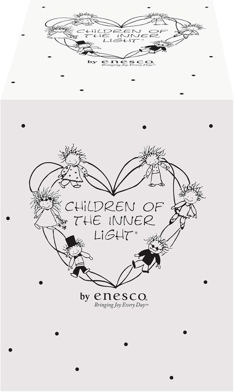 Enesco Children of The Inner Light Teacher Wisdom and Guidance Stemless Wine Glass, 15 Ounce, Clear