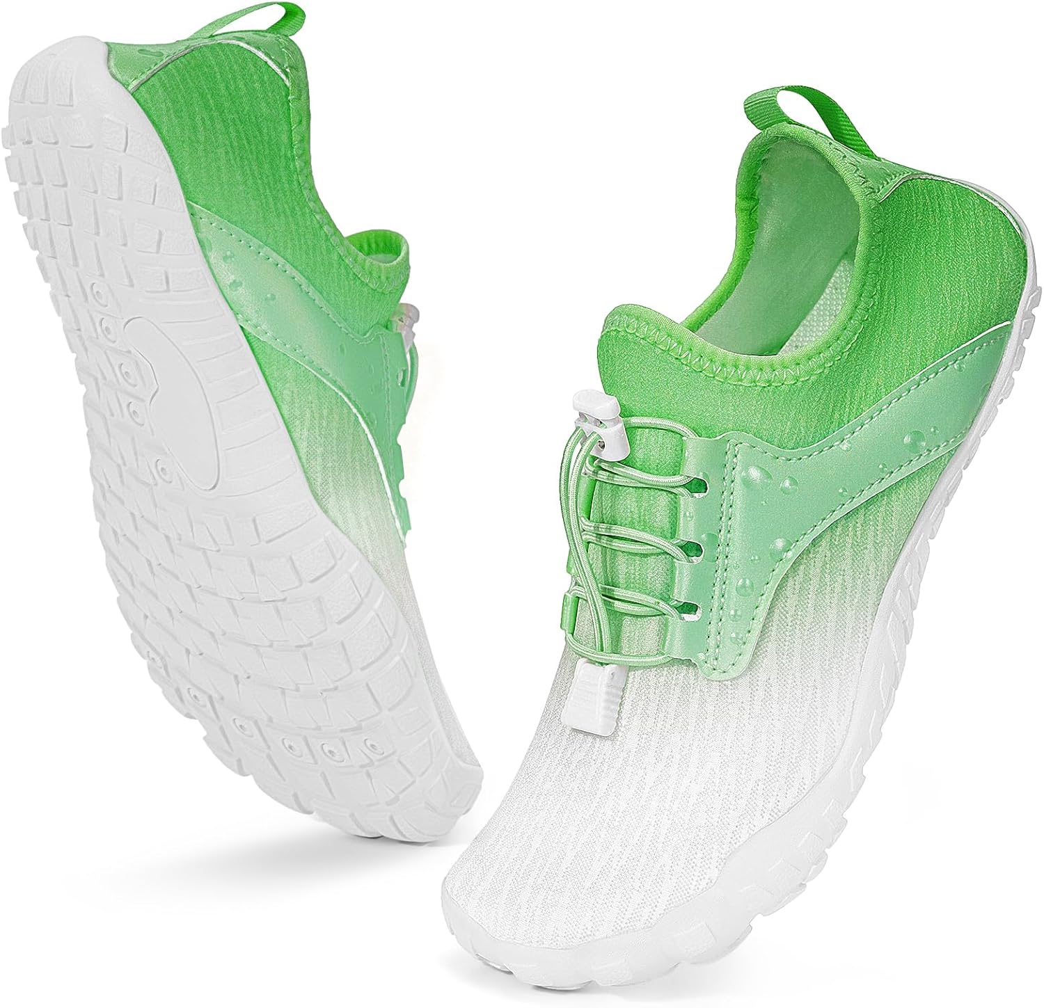 Hike Barefoot Water Shoes Women Men, Newly Water-Drops Pattern Pro Minimalist Shoe Quick Dry Wide Toe Breathable & Non-Slip for Hiking Beach Aqua Surf Swim