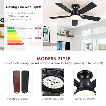 ＲーナショナルマルチレイヤーRFチョーク163uh800ma(プル) Ceiling Fans with Lights- 46