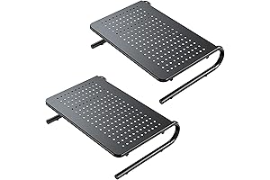 HUANUO Monitor Stand Riser, Desktop Stand Organizer for Laptop, PC, Printer