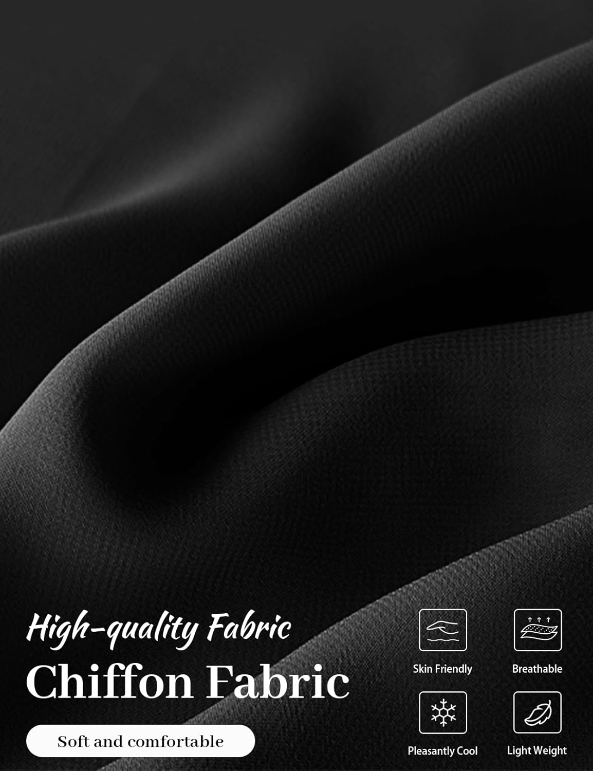 Chiffon Cape Shawl Wrap Scarf 3 Ways to Wear Elegant Sheer Capelet for Evening Dresses Weddings Parties - Image 6