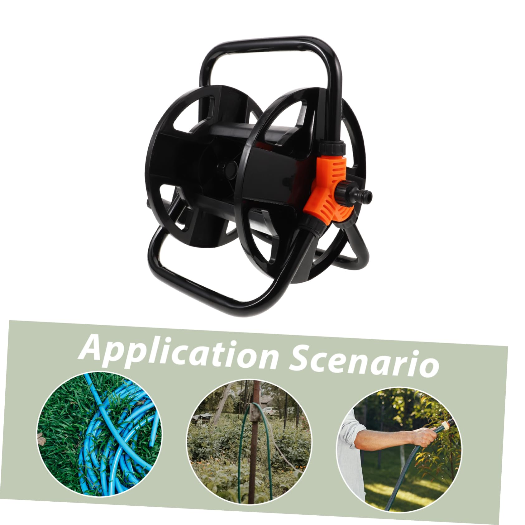 ibasenice Carrete De Manguera Para Lavado De Coches Soporte Independiente Para Jardín Organizador De Almacenamiento Para Manguera Resistente Para Jardinería y Limpieza De Coches