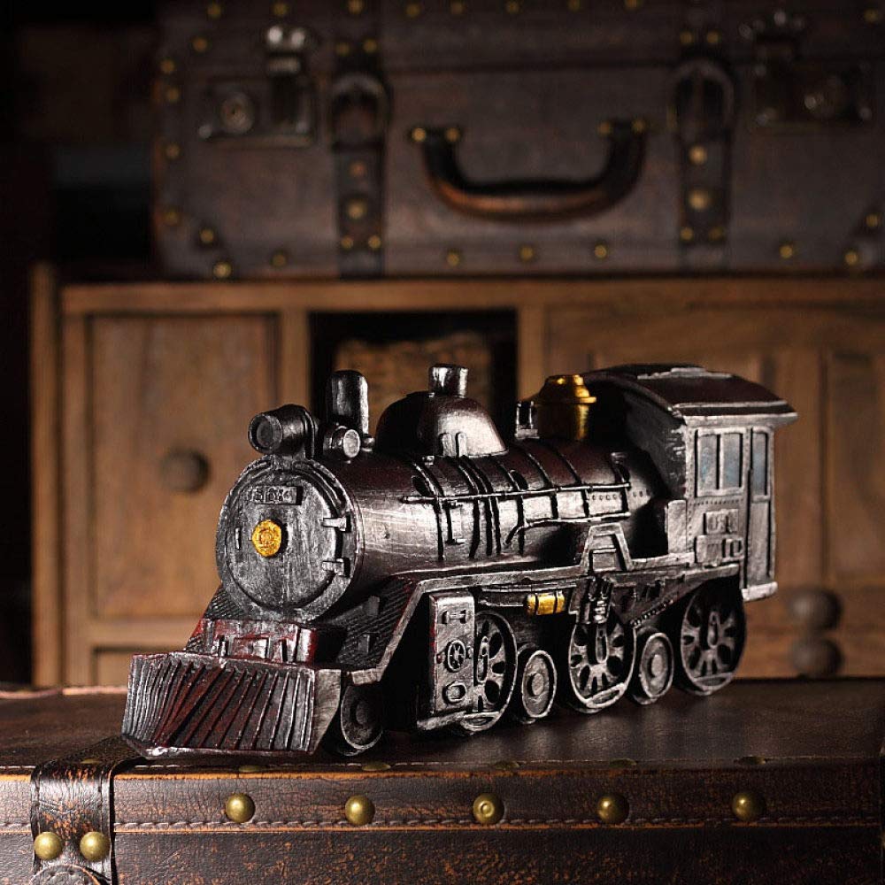 Locomotive à Remonter Mécanique Vintage - Jouet En Fer Blanc 6x4 Cm, Décoration Rétro Pour Bureau