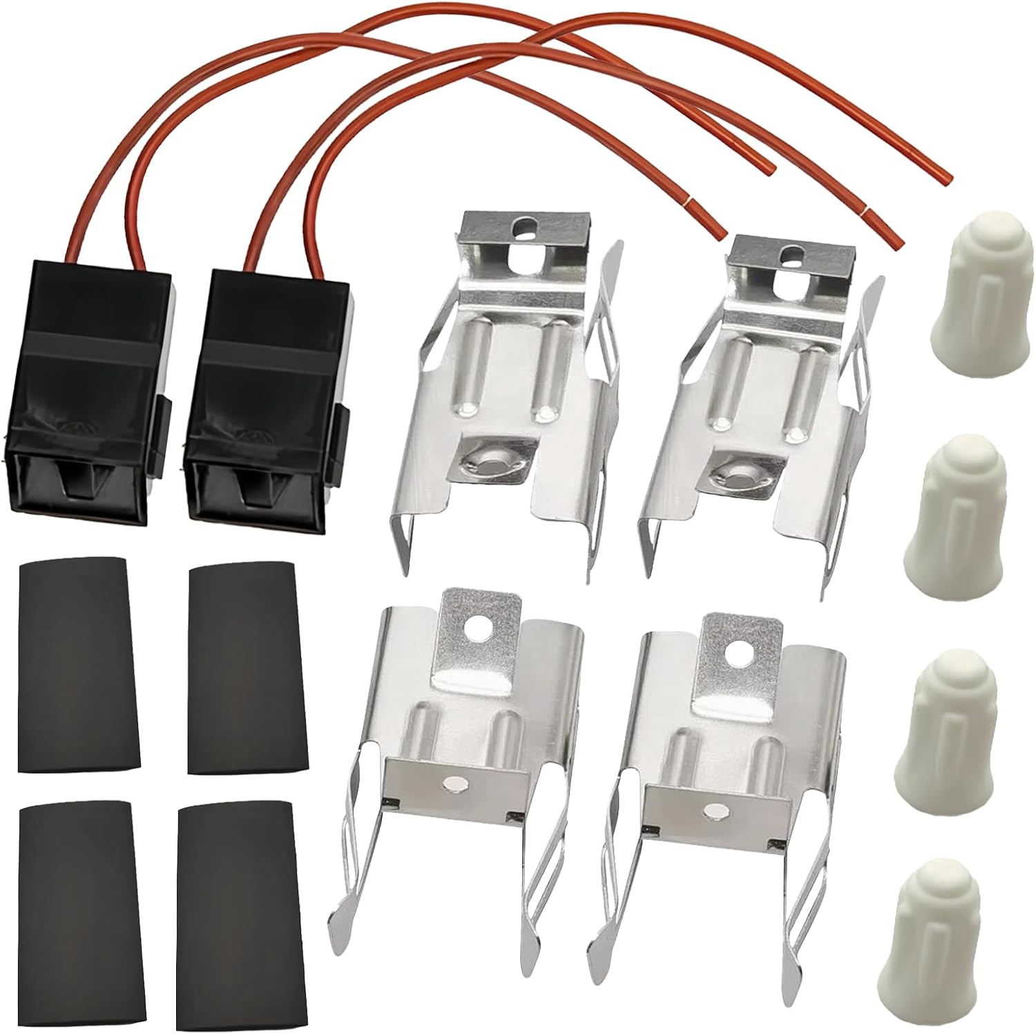 ERR117 Stove Burner Socket Kit, compatible with Whirlpool Kenmore Electric Stove, 550226, 71930, 74-06-132, 766339, Stove Component Plug in Terminal Socket Kit