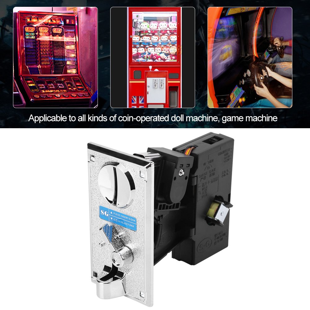 Selector de Monedas de CPU Aceptador de Monedas Mltiples para Mquina Expendedora de Mecanismo Ranura de Receptor de Monedas para Juego de