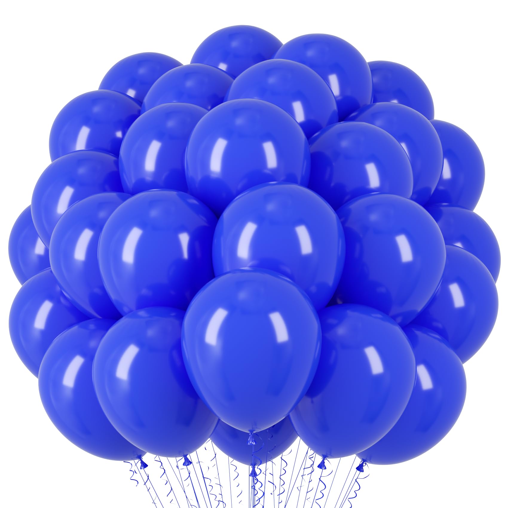 Voircoloria 66pcs Royal Blue Latex Party Balloons, 12inch