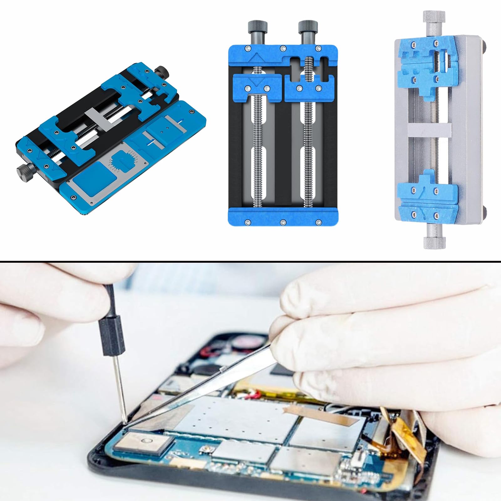 K23Pro - Herramienta de abrazadera de soporte de PCB multifuncional, soporte de fijación ajustable para reparación de teléfonos