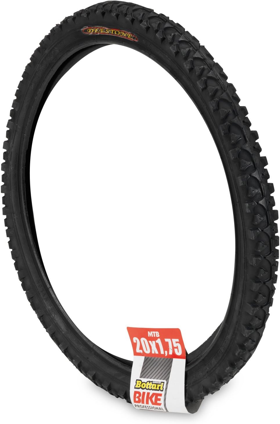 Bottari bike Men's Rubber MTB Bicycle Tires-Black, 20 x 1.75 C