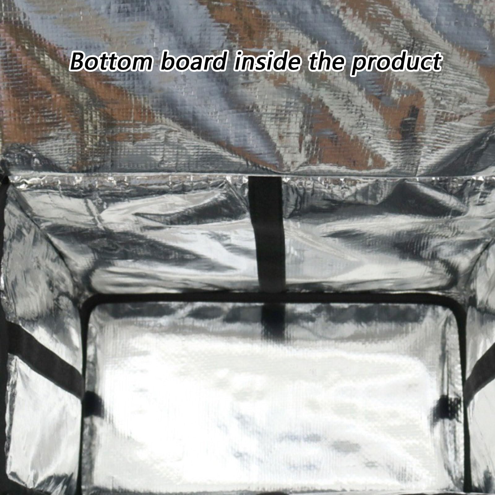 Borsa termica espandibile per alimenti, isolata, per il trasporto dei pasti con grande capacità, scomparti a strati e flessibilità per il trasporto della pizza, borsa da asporto a strati