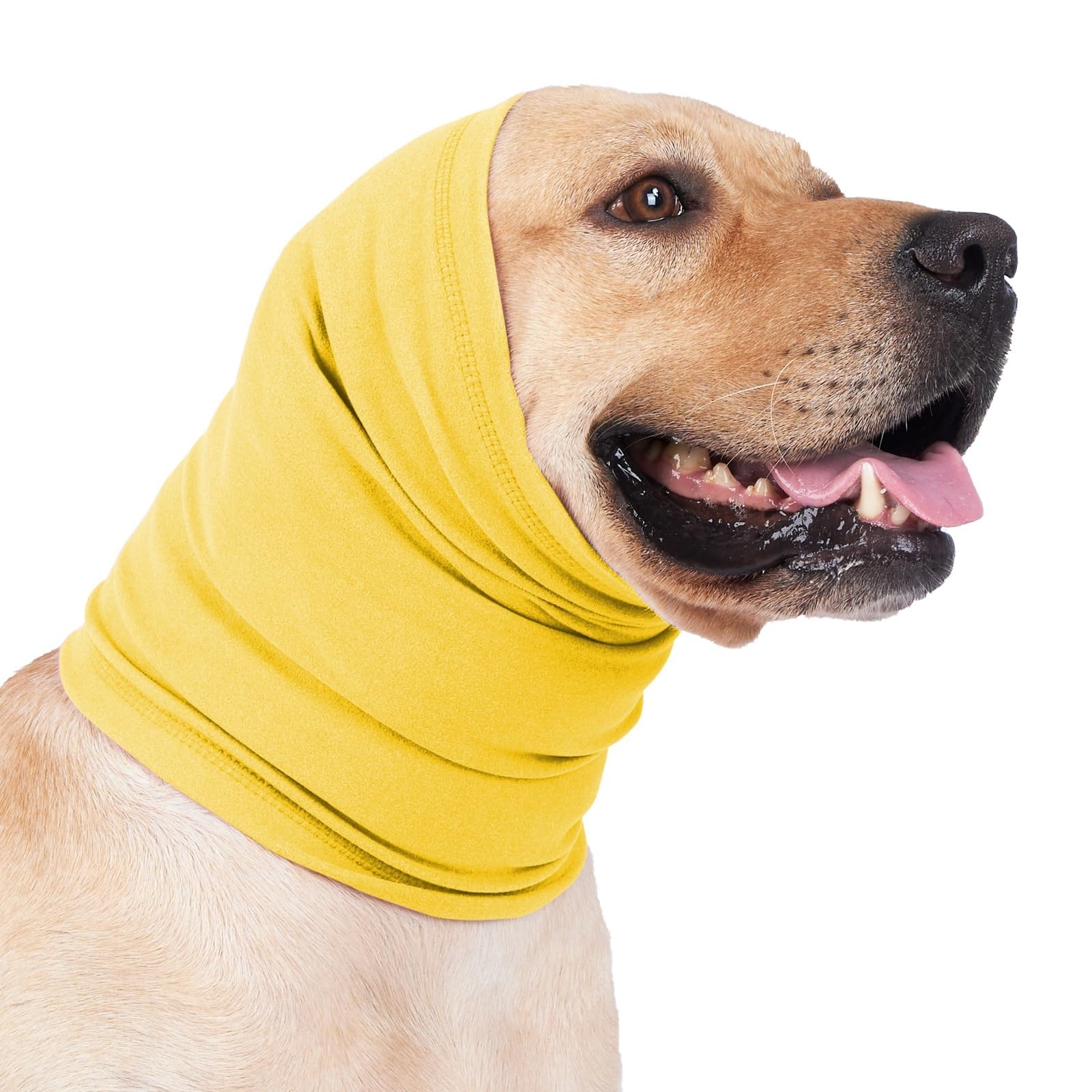 No Flap Ear Wrap for Dogs, Calming Dog Ear Cover &amp; Noise Protection Hoodie