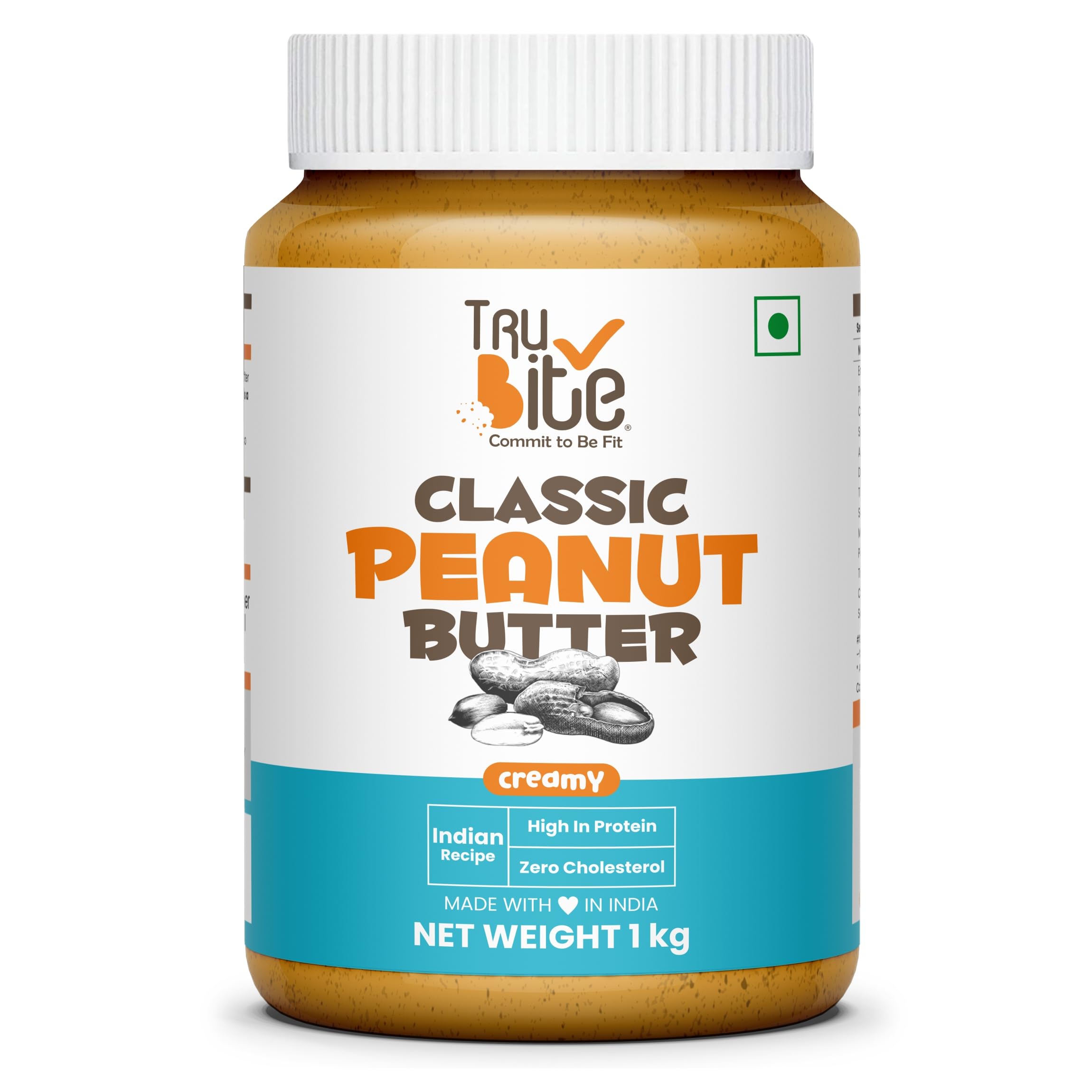 Trubite Classic Peanut Butter (Creamy) (1kg) | 26g Protein | Cholesterol Free | Indian Recipe | Delightful Taste (B08K4B3S1B) Amazon Price History, Amazon Price Tracker
