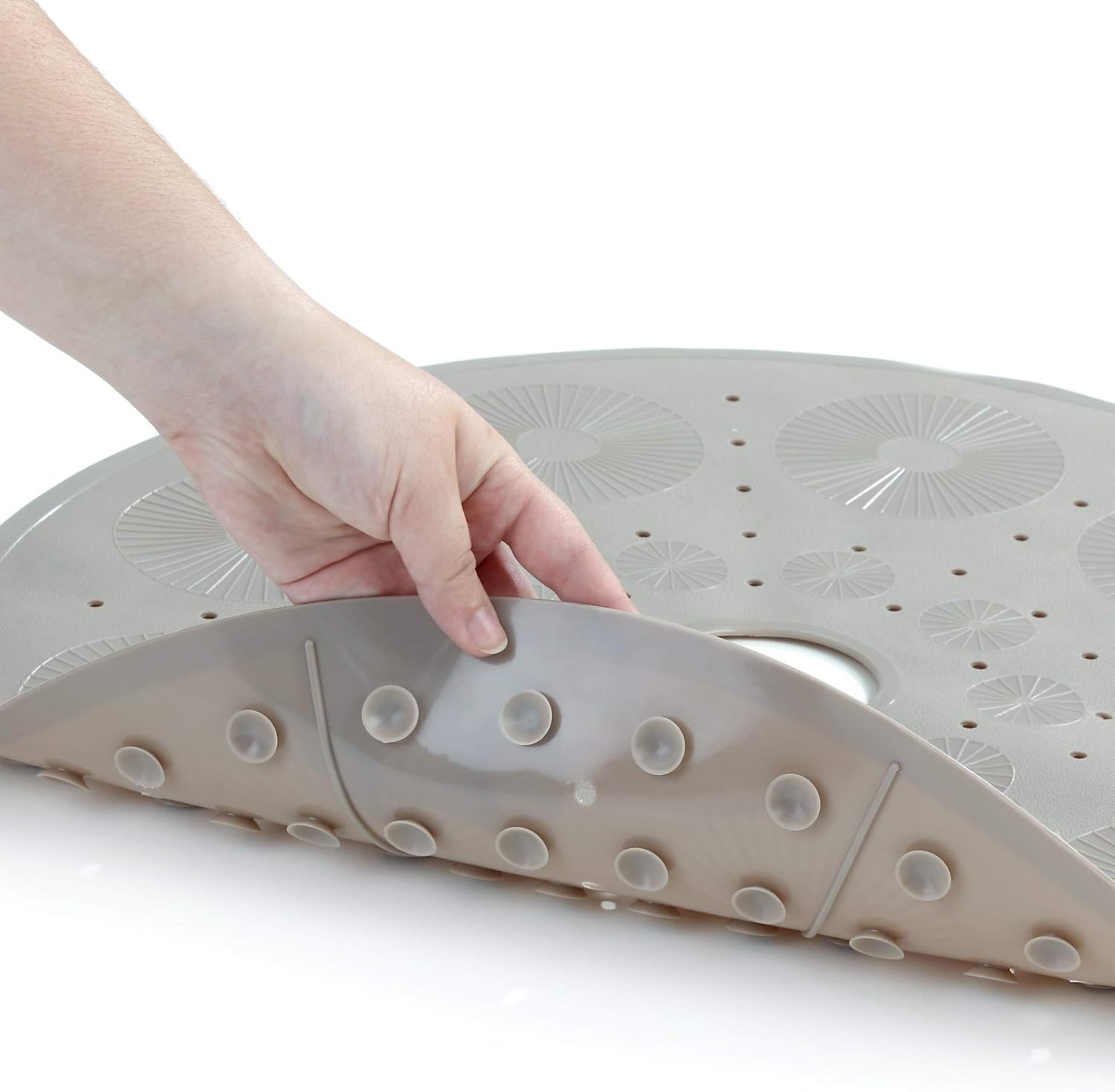 SlipX Solutions Clear Round Shower Stall Mat Provides Generous Coverage & Reliable Slip-Resistance (23 Inch Diameter, 160 Suction Cups, Great Drainage): Home & Kitchen