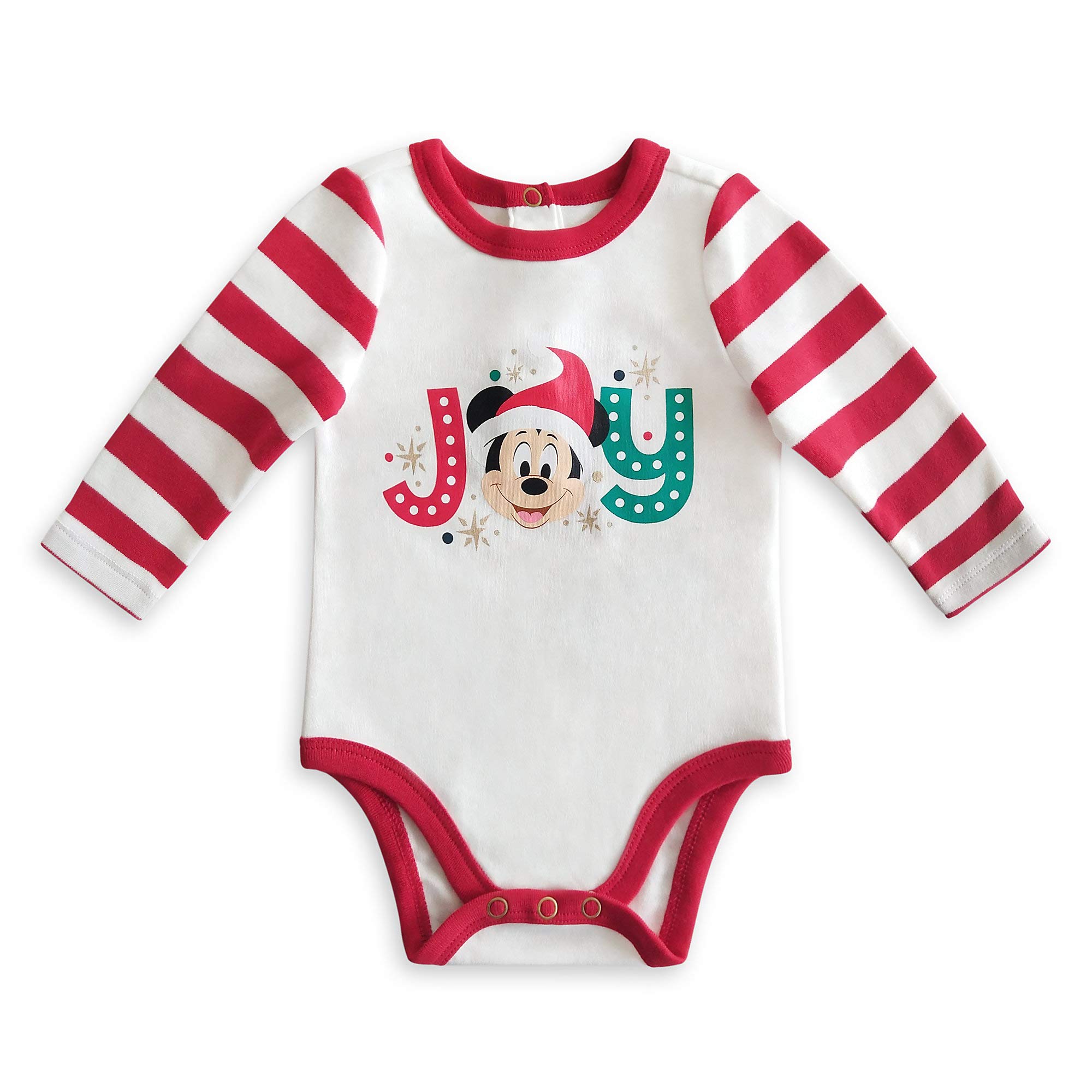 Disney Mickey Mouse and Friends Holiday Bodysuit Set, Size 3-6 Months