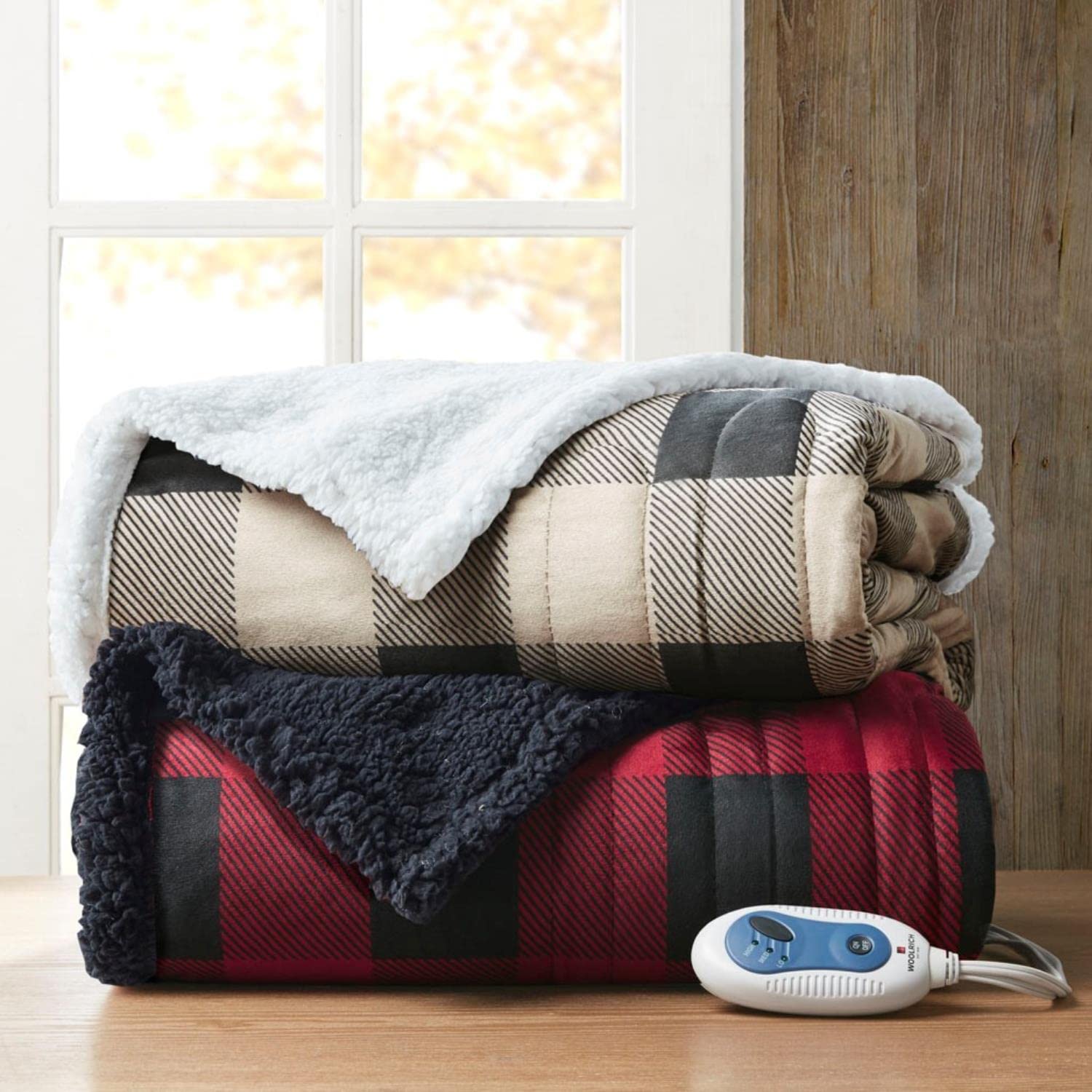 Amazon.com: Woolrich Linden Mink to Berber Electric Blanket Cozy 
