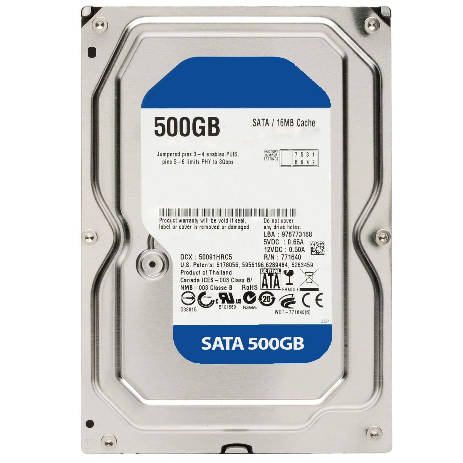 500Gb Sata 3.5inch Internal High Performance Hard Disk Works in PC and CCTV DVR (500 GB Internal HDD Works in Both Desktop PC and CCTV DVR) (B0DGDHF5TC) Amazon Price History, Amazon Price Tracker