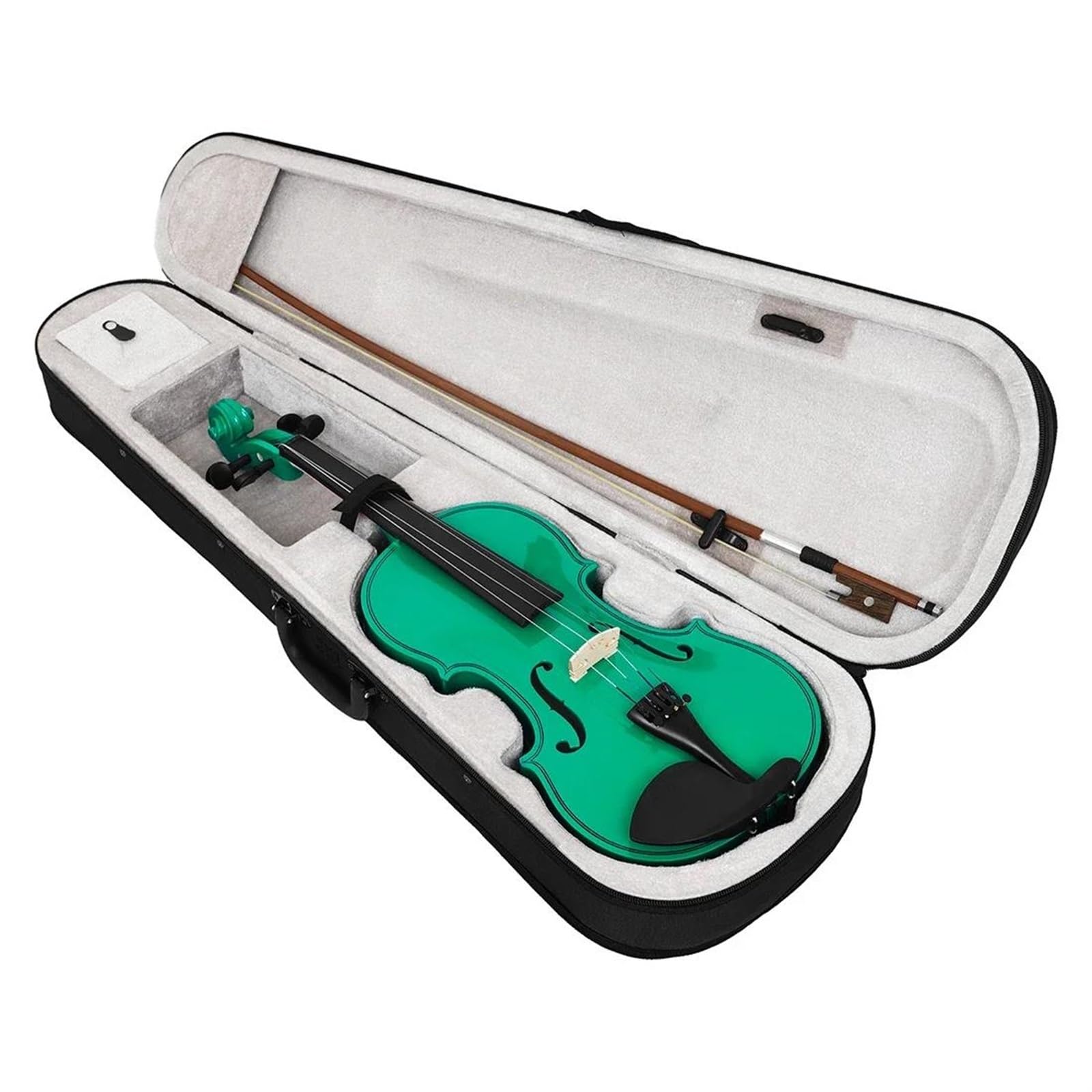 Kit Di Violino Professionale 4/4 Violino Violino Acustico In Legno Massello Violino Verde Con Custodia In Stoffa Arco Strumento Musicale A Corde Violino Regali